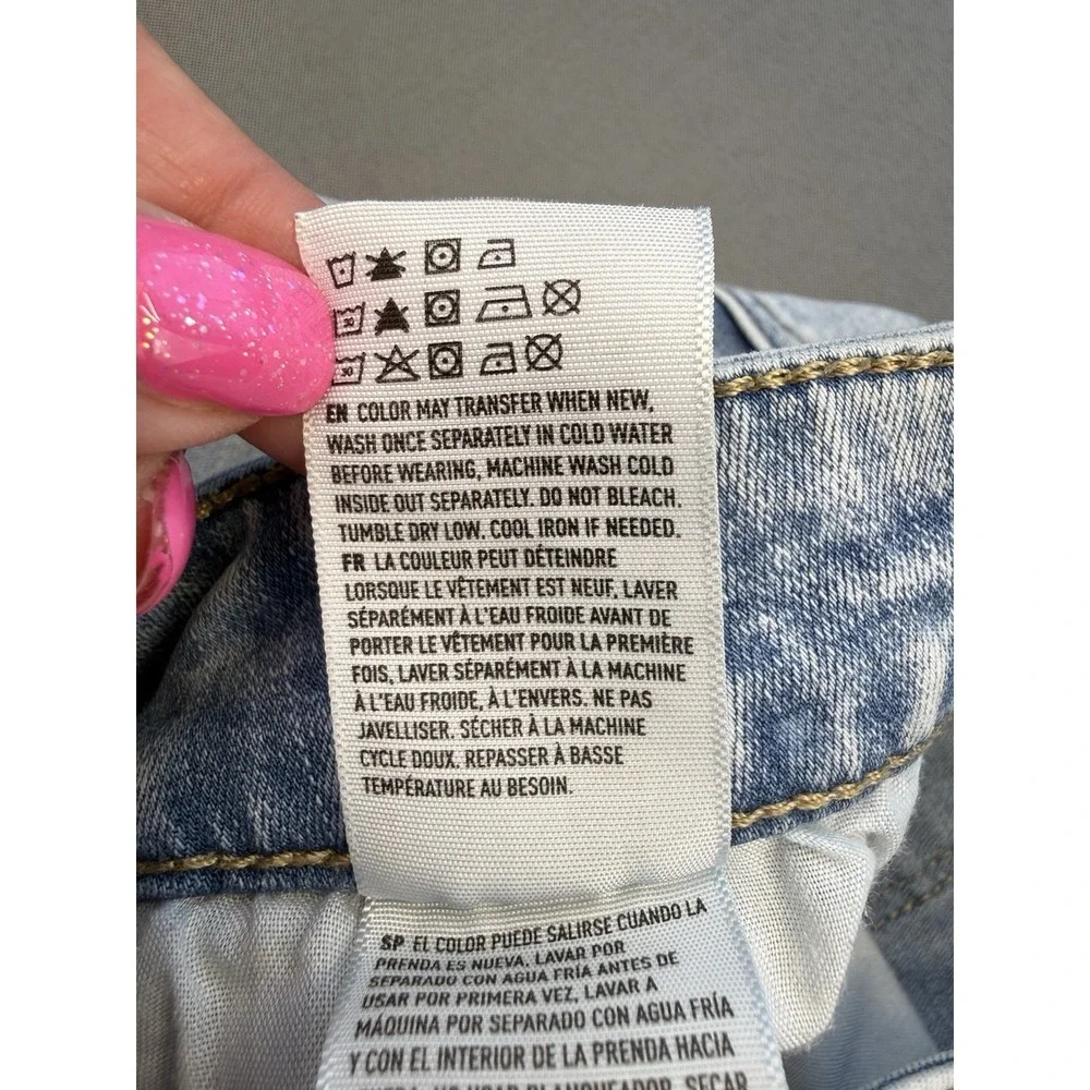 American Eagle Outfitters Hi-Rise Women's 8 S Blue Jeans Denim Ripped Distressed